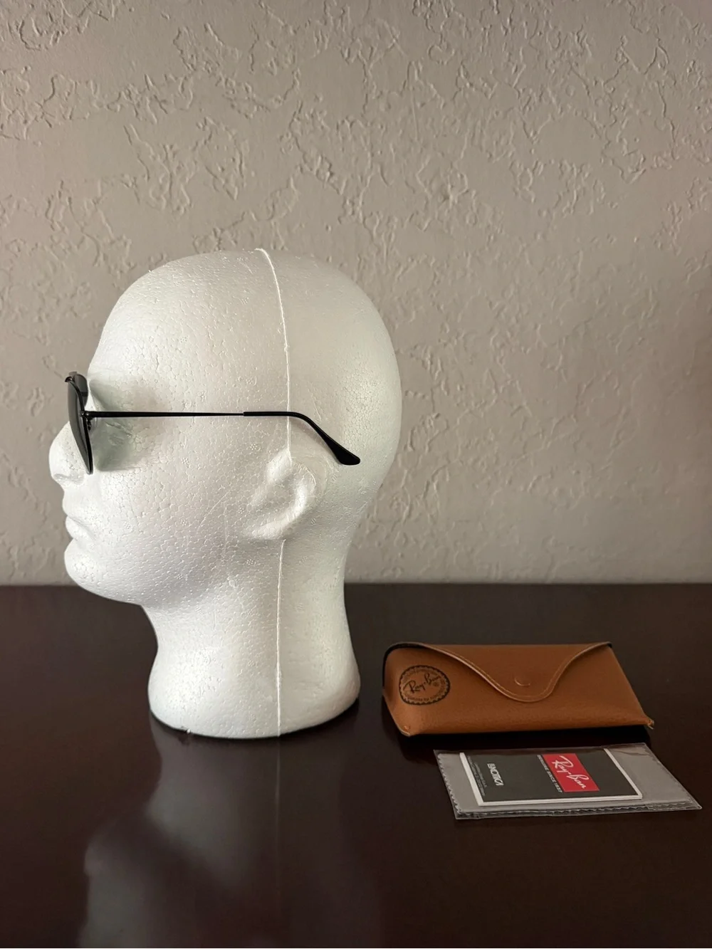 Ray-Ban RB3665 002/58 Polarized Black Metal Square Aviator Sunglasses 54mm Italy